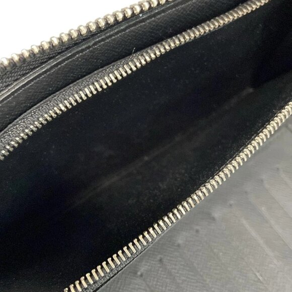 LOUIS VUITTON Zippy Wallet Vertical M30510 Rubber Marine Taiga CA4189 - Picture 4 of 7